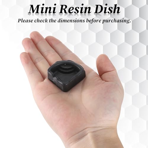 6 Pcs Spider Micro Water Bowl, Mini Resin Dish Tiny Bowl Enclosure Accessories for Tarantula, Spider, Hermit Crab, Millipede, Tiny Reptile (1.65" D, 0.59" H)