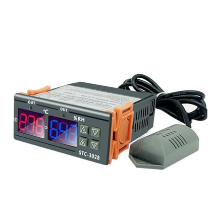 Intelligent Thermostat Humidistat Controller for Seedling Heat Mat, Wide Measuring Range Hygrometer for Pet Breeding, Clear Display Temperature Controller Aquarium