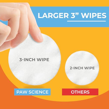 3% Chlorhexidine Wipes for Dogs and Cats - Cleansing Antiseptic, Antibacterial, Antifungal Wipes with Aloe for Skin Infections, Itchy Yeast Paws, Cat Acne - size: 50