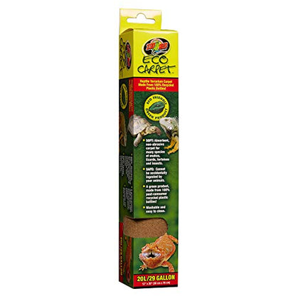 Zoo Med Tan Eco Carpet 30" L X 12" W 29 Gallon - size: 1 Count (Pack of 1)