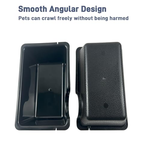 Durable Small Reptile Hide Box, Ball Python Hide, Leopard Gecko Hide, Bearded Dragon Hide, Easy to Clean Reptile Hides Cave for Tank, Snake Hide Enclosure (7.48" x 4.72" x 2.56") - size: Small