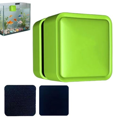 Magnetic Glass Cleaner Small Brush Scrubber Remover | Fish Tank Brush for Saltwater Betta Algae Turtle Reptile Terrarium Wall Kitchen Living Room Water