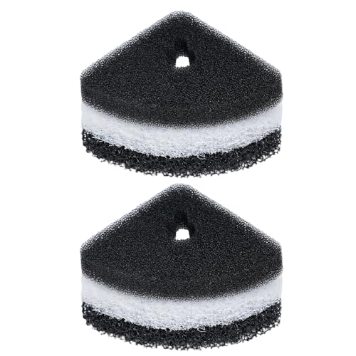 AQUANEAT 6 Pcs Replacement Filter Pads for Corner Aquarium Sponge Filter - size: Replacement sponge