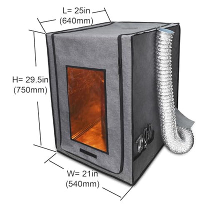 Multifunctional 3D Printer Enclosure Ventilation Eliminate Odors Tent Cover | Adjustable vent Compatible with Anycubic Photon Mono 4, Elegoo Saturn / Mars 3/4 & Creality Halot Series Resin 3D Printer