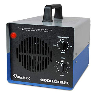 OdorFree Villa 3000 Ozone Generator for Eliminating Odors, permanently removing Tobacco, Pet and Musty Odors at their Source - Easily Treats Up To 3000 Sq Ft - size: Villa - 3000