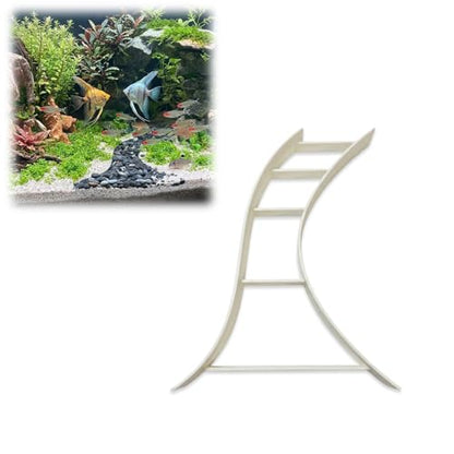 Aquarium Gravel Divider for Fish Tank Aquascaping, Curved Separator | Gravel and Stone, Aquascape Border Barrier for Freshwater Aquariums, Shrimp Tanks and Terrariums