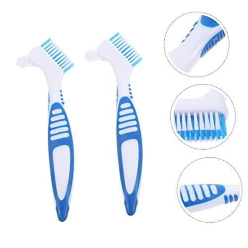 MERRYHAPY 2pcs Portable Turtle Shell Cleaning Brush Efficient Dirt Remover for Aquatic Turtles Compact Design with Dual-Head for Easy Use Enthusiasts - color: Blue