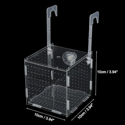 Fish Breeder Box for Fish Tank, Acrylic Fish Tank Divider, Easy to Install, 5.91"x5.91"x5.91", Clear, 1 Set - size: 5.91"x5.91"x5.91"