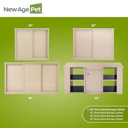 New Age Pet ECOFLEX 30" Small Versa Stand, Standard Height Cabinet for Reptile & Small Animal Habitat, Lounge in Maple - color: Tan, size: Small