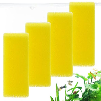 4PCS Replacement Aquarium Filter Sponge for 10W-130GPH Aquarium Filter, Aquarium Biochemical Sponges for Replacement - style: Filter media-10W