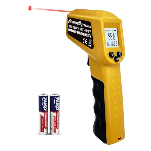 Infrared Thermometer Temperature Gun - 58 ℉~1022 ℉ (- 50 ℃~550 ℃) Non-Contact Digital Laser Infrared Ir Thermometer for Cooking, Barbecue, Food, Repair, Pet Care and Home Use(Yellow) - color: Yellow