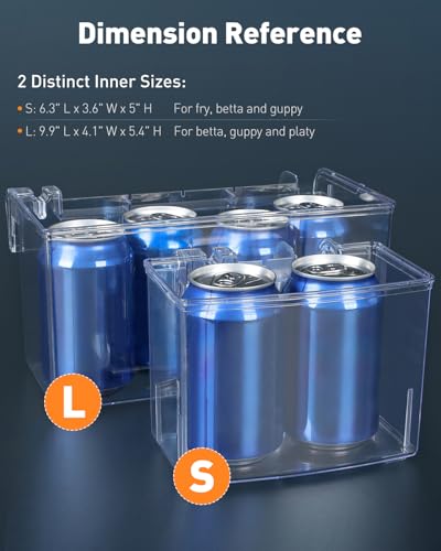 Pawfly Aquarium Breeding Box Fish Tank Hatchery Incubator Acrylic Breeder Box for Aggressive Fish Guppy