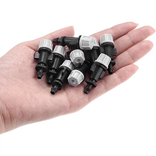 50pcs/Set Misting Nozzles Plastic Sprinkler Atomizer Nozzles for Patio Garden Agricultural Greenhouse Drip Irrigation Outdoor Cooling System
