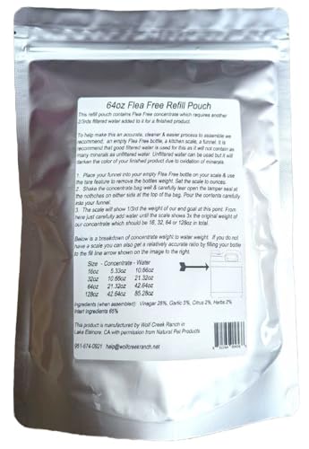 Flea-Free Pure Organic Food Supplement Refill (64oz) - size: 64oz
