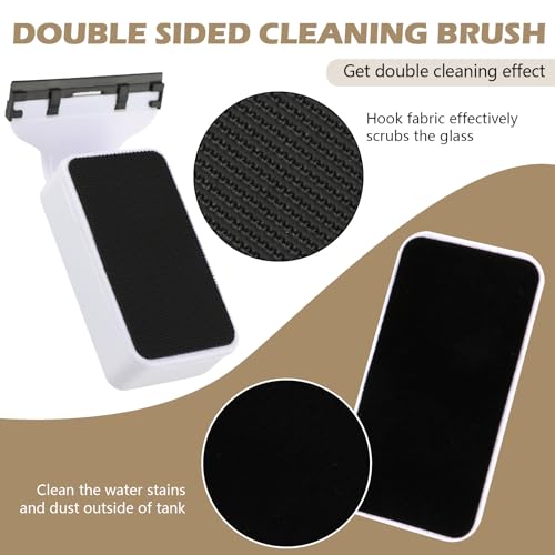 Medium Aquarium Magnetic Glass Cleaner, Ergonomic Comfort Grip, Floating Design, Stainless Steel & Plastic Blades, for Glass and Acrylic Tanks - size: M