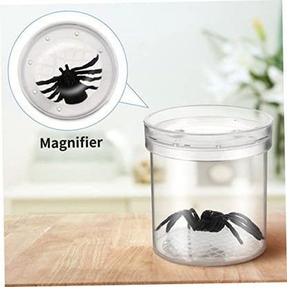 16-Piece Portable Critter Observation Box Set for Kids Plastic Magnifying Container Feeding Supplies for Outdoor Nature Exploration