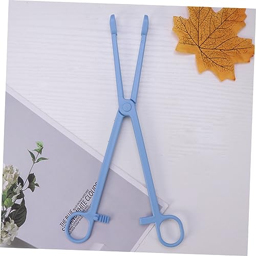 BESPORTBLE 1pc Plastic Pet Reptile Cleaning Clamp for Lizard Snake and Bird Waste Removal Material Easy to Use Stylish Scissors Design