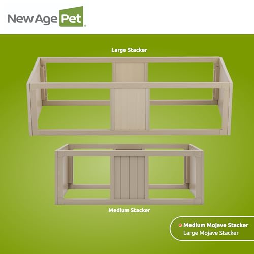 New Age Pet ECOFLEX Medium Maple Mojave Stacker for Reptile Habitats | 10 Year Limited Manufacturer's Warranty | Stackable Design, Accommodates Lighting Set-Up - color: Tan, size: Medium