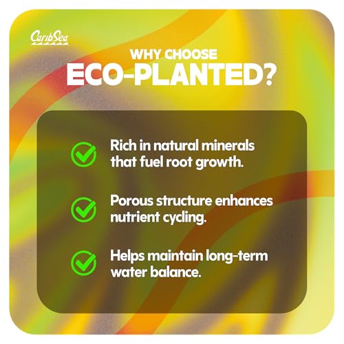 CaribSea Eco-Complete Planted Aquarium Substrate - 20 lbs - Black Nutrient-Rich Gravel for Freshwater Planted Tanks - Promotes Healthy Plant Growth & Water Stability - color: Black, size: 20 POUNDS