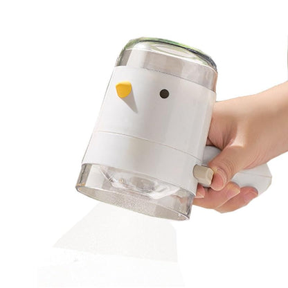 Quantitative Measuring Bottle for Seasonings in Bird Shape Kitchen Spice Jar with Precise Measurement for Cooking (White)