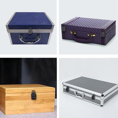 Stainless Steel Spring Loaded Black Draw Latches & Tension Latches Toggle Hasp Clamp Toggle Latch Clamp Mini Latch for LED Display Box Wooden Case Toolboxes Latch Lock with Screws 2 PCS - size: 2 Pack
