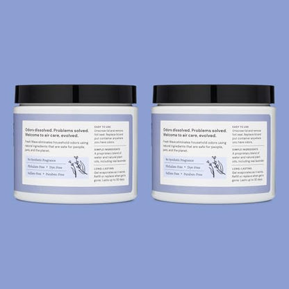 Fresh Wave Lavender Odor Eliminator Gel 2Pk 15 oz - Air Freshener for Home | Lasts 30-60 days. Plant-based odor absorber. No perfumes or harsh chemicals. Bathroom & closet deoderizer. Refills available. - size: 15 Fl Oz (Pack of 2)