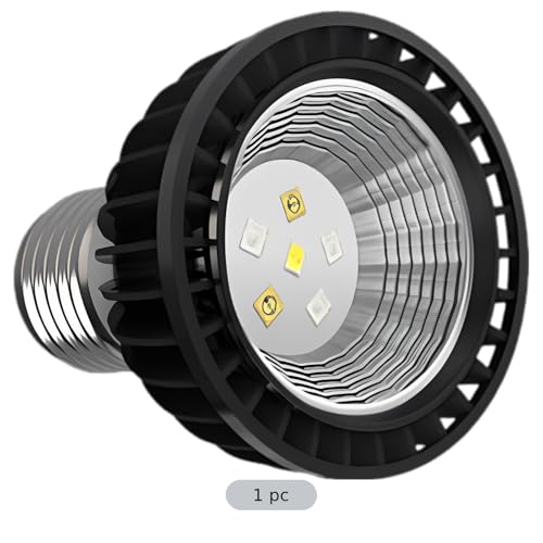 Reptile Light Bulb UVB 5.0, 3W Full Spectrum UVA UVB Light for Reptiles, E27 Base, Aluminum Shell, Low Power Consumption, Vitamin D3 Synthesis, 2.8 x 2.4 x 2.4 in