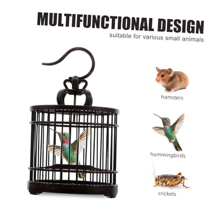 Portable Reptile Carrier Cage Lightweight Decorative Habitat for Small Animals Easy to Clean and Travel-Friendly Container for Pets