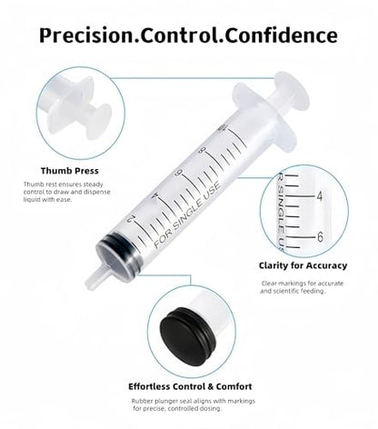 Silicone Feeding Nipple and Syringes for Newborn Kittens, Puppies, Small Animals,3 Size Nipple+3ML/10ML /12ML Feeding Syringe