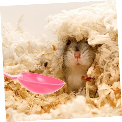 10pcs Love Spoon Pet Food Scoop Reptile Pet Feeding Spoon for Kitten Hamster