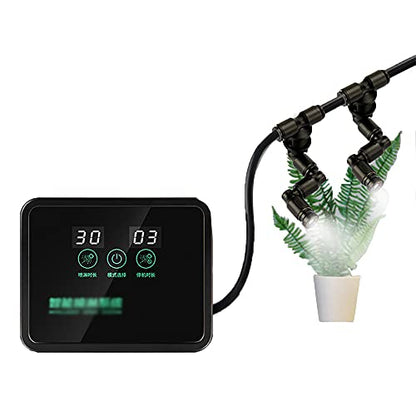 Intelligent Reptile Terrariums Fogger Water Humidifier Timer Automatic Watering Indoor Mist Spray System Kits Sprinkler