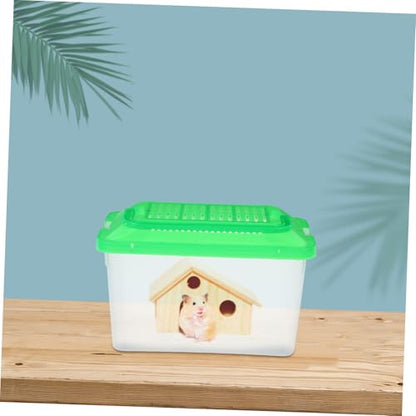 BESPORTBLE Portable Transparent Turtle Feeding Box for Aquatic Pets Lightweight Reptile Habitat and Tank for Travel and Outdoor Adventures