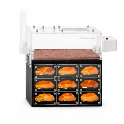 Lumen Series-Hotel with Built-in Lights and Replacement Lights with Water Feeder and Trash Box with Start Kit - size: Hotel
