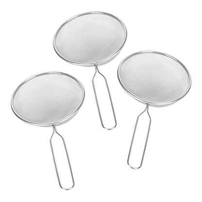 3pcs Stainless Steel Litter Scooper | Dung Shovel for Tortoise/Lizard/Reptiles | High Density Mesh Sand Maintainer | Rustproof & Resilient Pet Care Tool