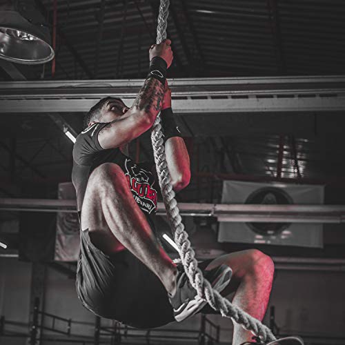 Perantlb Outdoor Climbing Rope for Fitness and Strength Training, Workout Gym Climbing Rope, 1.5'' in Diameter, Length Available: 8,10, 15, 20, 25, 30,40, 50 Feet… - size: 10 ft, style: Without Hook
