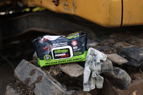 Crocodile Cloth PowerSCRUB Heavy-Duty Hand & Tool Cleaning Wipes, 12 Packs, 480 Count