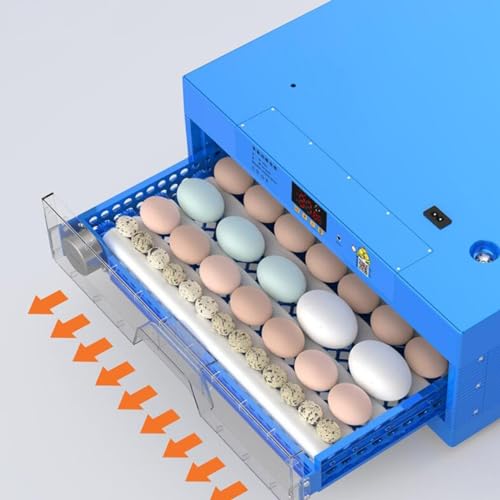 256 Eggs Automatic Chicken Incubators, Farm Poultry Hatcher Machine, LED High-Efficiency Automatic Egg Turning & Temperature Control, for Hatching Chicken Duck Goose Birds - color: 256 Eggs