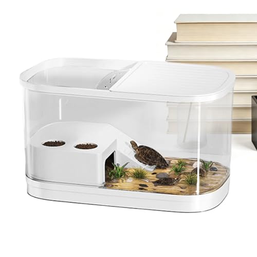 Reptile Tank Reptile Habitat Enclosure | Gecko Terrarium Tank for Spider Chameleon Tarantula Bearded Dragon Frog Snack Gecko Tortoise - color: White