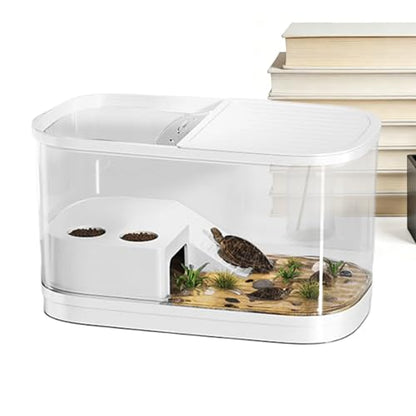 Reptile Tank Reptile Habitat Enclosure | Gecko Terrarium Tank for Spider Chameleon Tarantula Bearded Dragon Frog Snack Gecko Tortoise - color: White