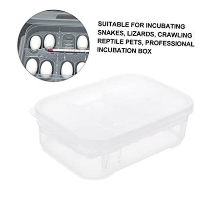 DOITOOL 3pcs Reptile Hatching Incubation Box Two Design for Eggs for Snakes and Lizards Efficient Reptile Breeding Container