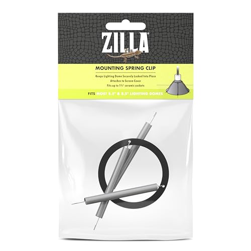 Zilla Mounting Spring Clip, Fits Most Lighting Domes - size: One Size (Pack of 1)