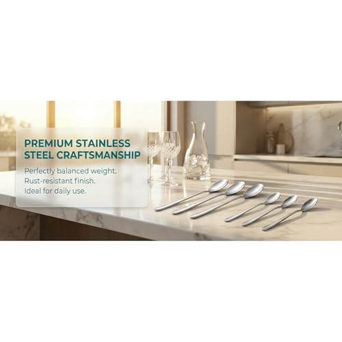 6Pcs Stainless Steel Long Handle Spoons, 2-Size Mixing Spoons for Coffee, Dessert, Honey, Cocktail & Kitchen Use (silver,3-pack 13cm +3-pack 23cm) - color: Silver, size: 3-pack 13cm +3-pack 23cm