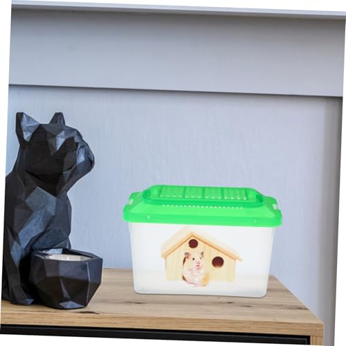 WOONEKY Portable Fish Tank Toy Plastic Fish Tank for Turtle Goldfish Box Reptile Habitat Turtle Nest Snake Storage Container Easy Cleaning