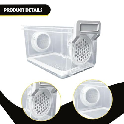 Mealworm Breeding Box, Reptile Feeder, Sturdy and Reusable Cage, Mealworm Breeding Container, Style B - color: style B