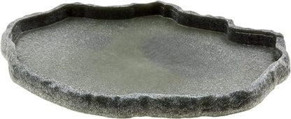 Zoo Med Reptile Rock Food Dish, X-Large - size: X-Large (13"l x 1"w x 9.5"h)