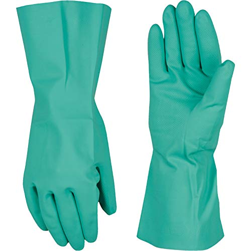 Wells Lamont Nitrile Chemical Resistant Gloves, 13" Gauntlet Cuff, Medium | Nitrile Coated, Chemical Resistant, 13" Gauntlet Cuff, Embossed Grip, Unsupported Design, Solvent Resistant