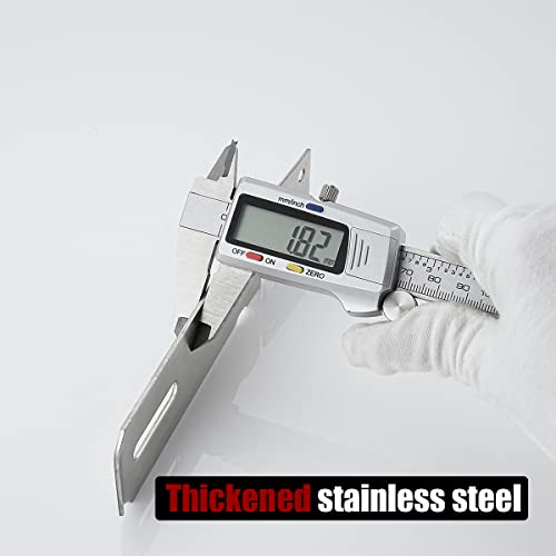 JQK Door Hasp Latch Lock, 5 Inch 304 Stainless Steel Safety Packlock Clasp Thickness 1.9 mm, Brushed Steel, DL130-BN - size: 5Inch-Brushed