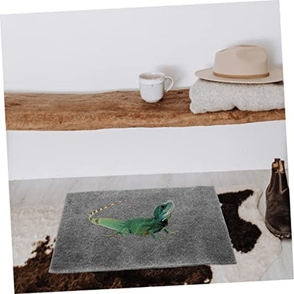 2PCS Reptile Mat Wear-Resistant Tortoise Bedding and Convenient Snake Carpet for Lizards Geckos and Terrapins Moisture-Absorbing Terrarium Accessory