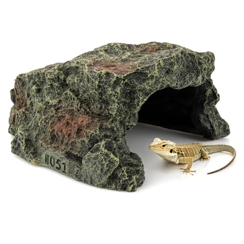Resin Turtle Tank Accessories – Create an Ideal Hideout and Habitat for Reptiles - size: Medium