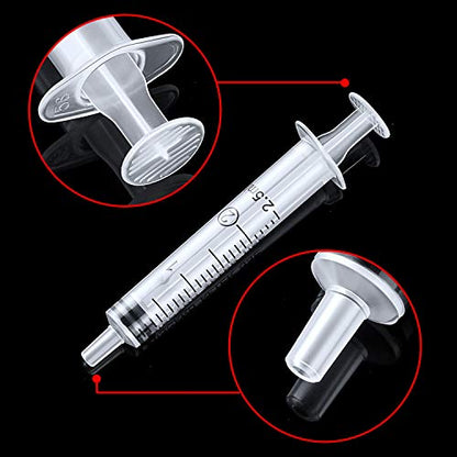 Frienda 20 Packs Syringes Without Needles,2.5 Ml | Large Plastic Measuring Tools for Food, Horse Care, Lab Dispensing, Graduated Markings, Reusable Multipurpose Applicators - size: 2.5 ml